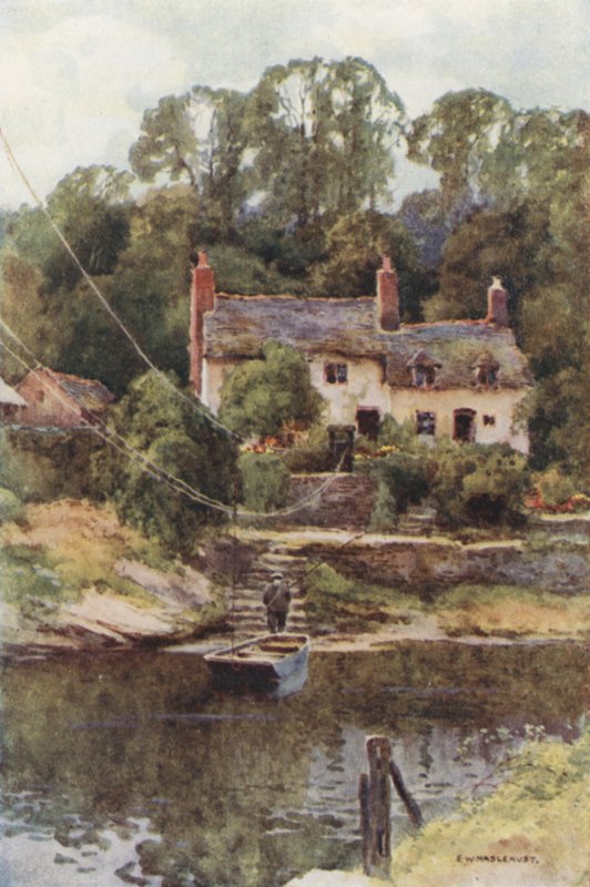 Prom, Overton-on-Dee (kolor lito) autorstwa Ernest William Haslehust