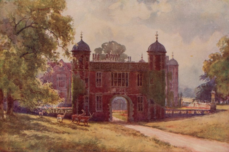 The Gateway, Charlecote (kolor lito) autorstwa Ernest William Haslehust