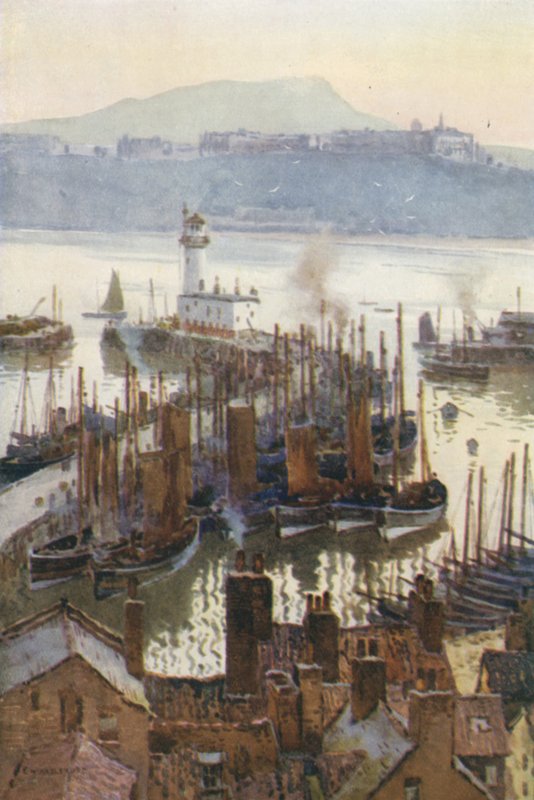 Port ze Starego Miasta (kolor lito) autorstwa Ernest William Haslehust