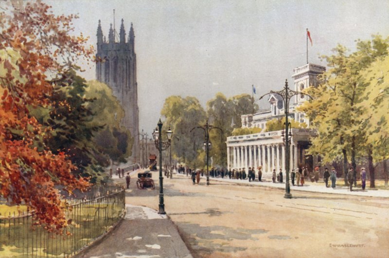 Parada i Pijalnia, Leamington (kolor lito) autorstwa Ernest William Haslehust