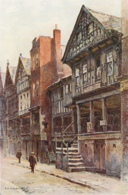 Watergate Street (kolor lito) autorstwa Ernest William Haslehust