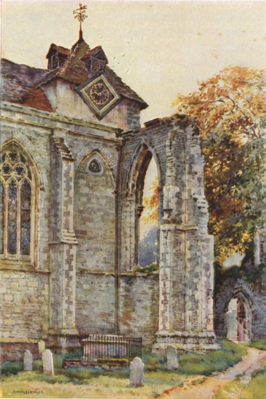 Kościół Winchelsea (kolor lito) autorstwa Ernest William Haslehust