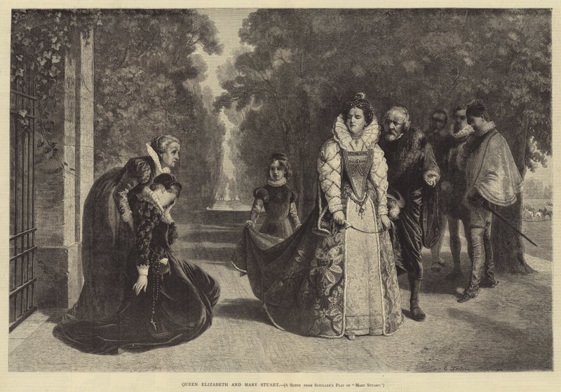 Królowa Elżbieta i Maria Stuart autorstwa Ernesto Fontana