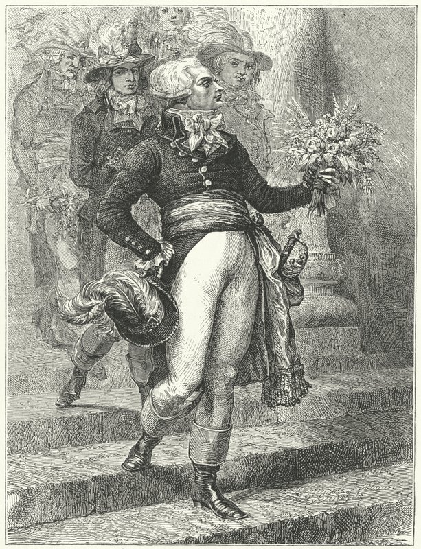 Maximilien Robespierre w dniu Święta Najwyższej Istoty autorstwa Etienne (after) Ronjat