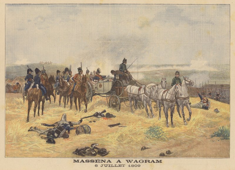 Marszałek Massena w bitwie pod Wagram, 6 lipca 1809 autorstwa Eugene Chaperon