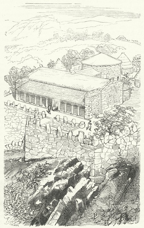 Dom szlachcica pelazgijskiego autorstwa Eugene Emmanuel after Viollet le Duc