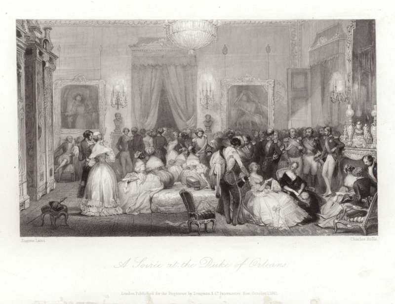 A Soiree at the Duke of Orleans autorstwa Eugene Louis Lami
