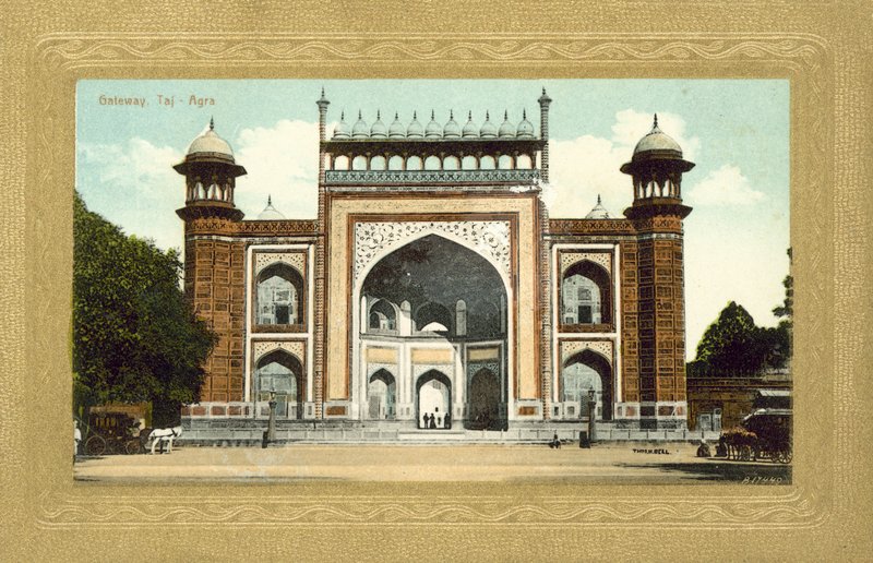 Brama, Taj Mahal, Agra, Indie autorstwa European Photographer
