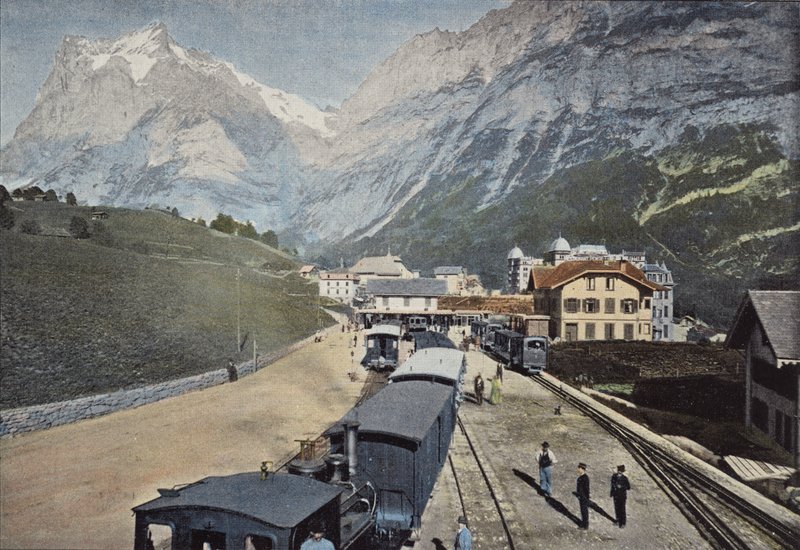 Grindelwald, dworzec kolejowy autorstwa European Photographer