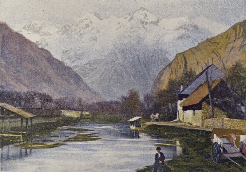 Brzeg i masyw Belledonne autorstwa European Photographer