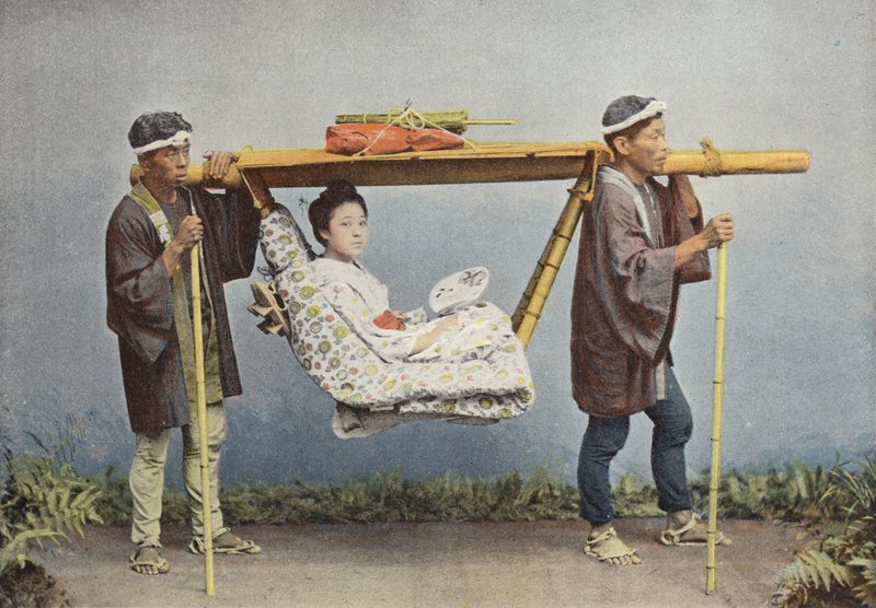Kago, krzesło podróżne z Japonii autorstwa European Photographer