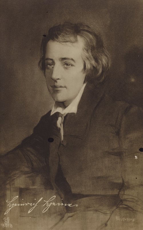 Heinrich Heine, niemiecki poeta i eseista, ok. 1820 autorstwa European School