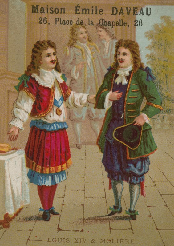 Ludwik XIV Francji i Moliere autorstwa European School
