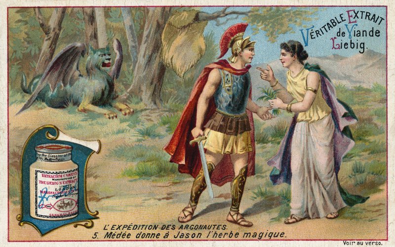 Medea daje Jasonowi magiczną miksturę autorstwa European School