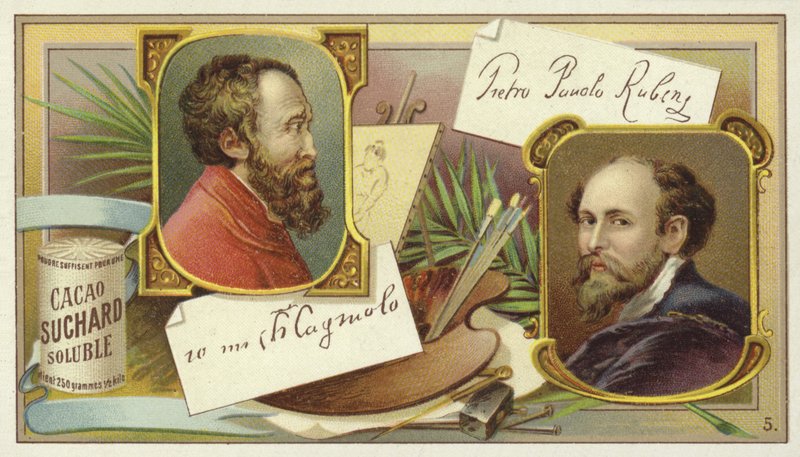 Michał Anioł i Peter Paul Rubens autorstwa European School