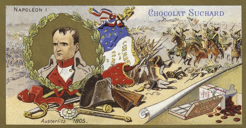 Napoleon Bonaparte i bitwa pod Austerlitz, Austria, 1805 autorstwa European School