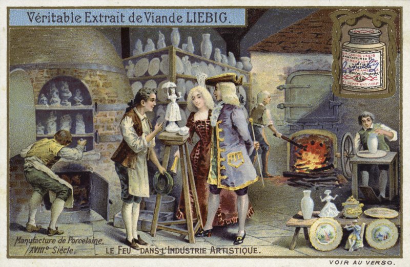Produkcja porcelany, XVIII wiek autorstwa European School