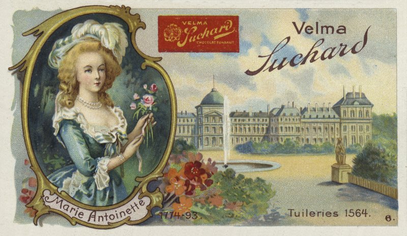 Królowa Maria Antonina z Francji i Pałac Tuileries w Paryżu autorstwa European School