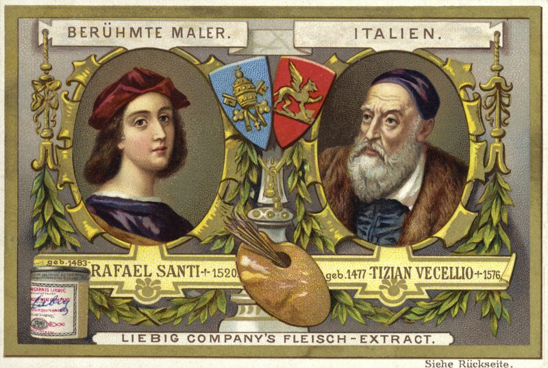 Rafael i Tycjan, włoscy artyści autorstwa European School