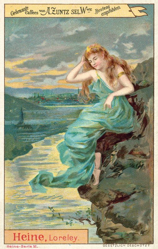 Scena z wiersza Heinricha Heinego Lorelei autorstwa European School