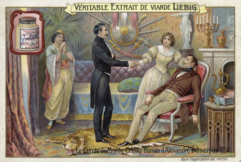 Scena z Hrabiego Monte Christo, autorstwa Alexandre Dumas autorstwa European School