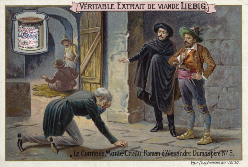 Scena z Hrabiego Monte Christo, autorstwa Alexandre Dumas autorstwa European School