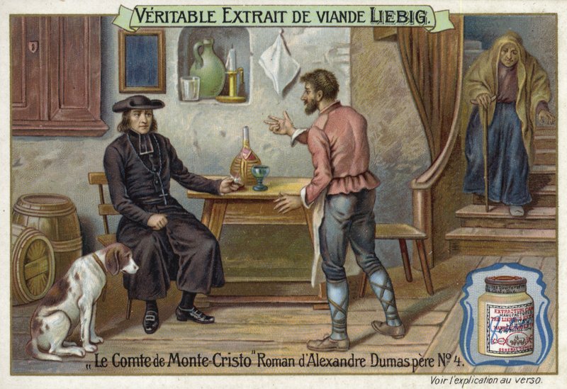 Scena z Hrabiego Monte Christo, autorstwa Alexandre Dumas autorstwa European School