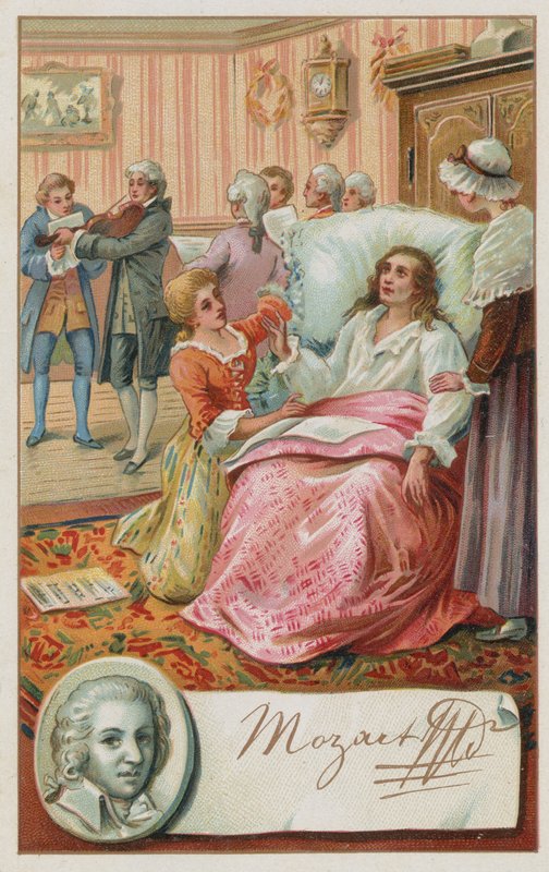 Śmierć Mozarta, 1791 autorstwa European School