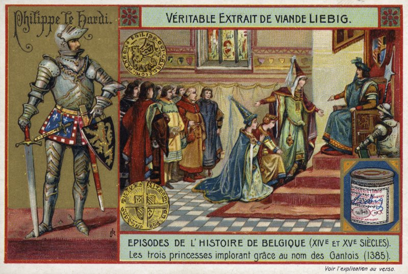 Trzy księżniczki błagające o litość w imieniu ludu Gandawy, 1385 autorstwa European School