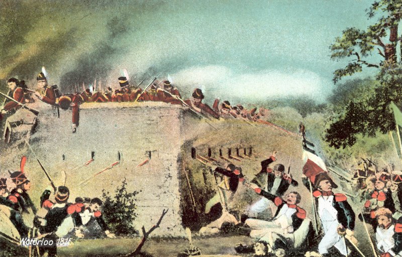 Waterloo 1815, Atak francuskiej piechoty na zamek Hougoumont autorstwa European School