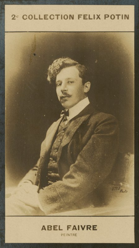 Abel Faivre, malarz (zdjęcie czarno-białe) autorstwa European Photographer