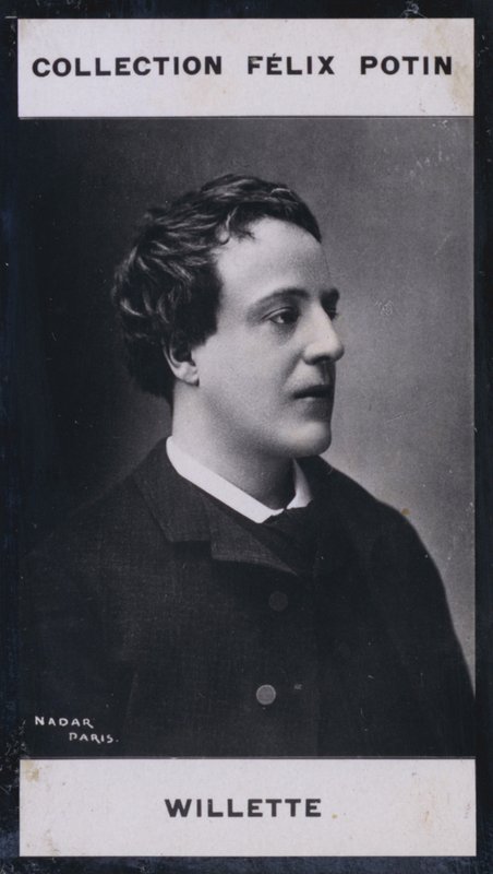 Adolphe Willette (1857) (zdjęcie czarno-białe) autorstwa European Photographer