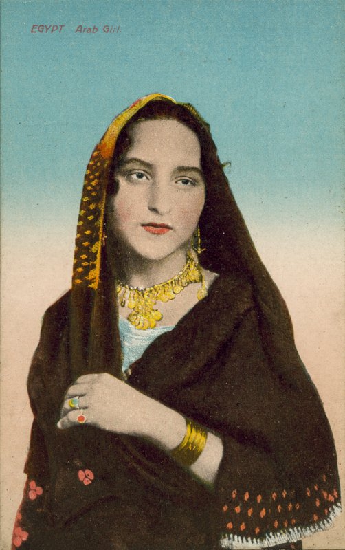 Egipt, arabska dziewczyna (kolorowe zdjęcie) autorstwa European Photographer