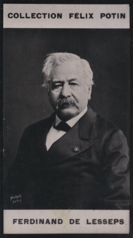 Ferdinand-Marie de Lesseps (1805-1894) (zdjęcie czarno-białe) autorstwa European Photographer