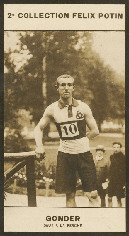 Fernand Gonder, skok o tyczce autorstwa European Photographer