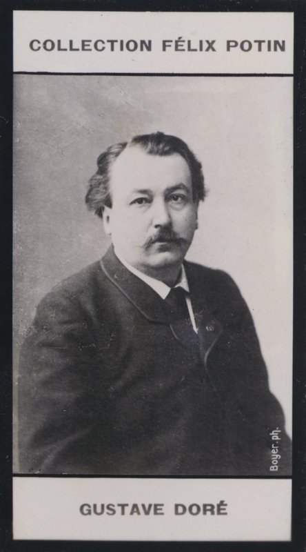 Gustave Dore (1833-1883) (zdjęcie czarno-białe) autorstwa European Photographer