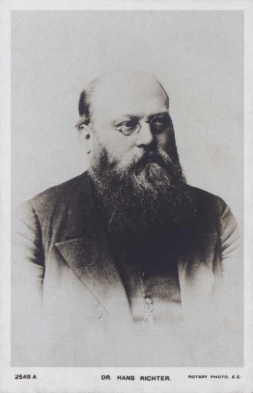 Hans Richter, austriacko-węgierski dyrygent (zdjęcie czarno-białe) autorstwa European Photographer