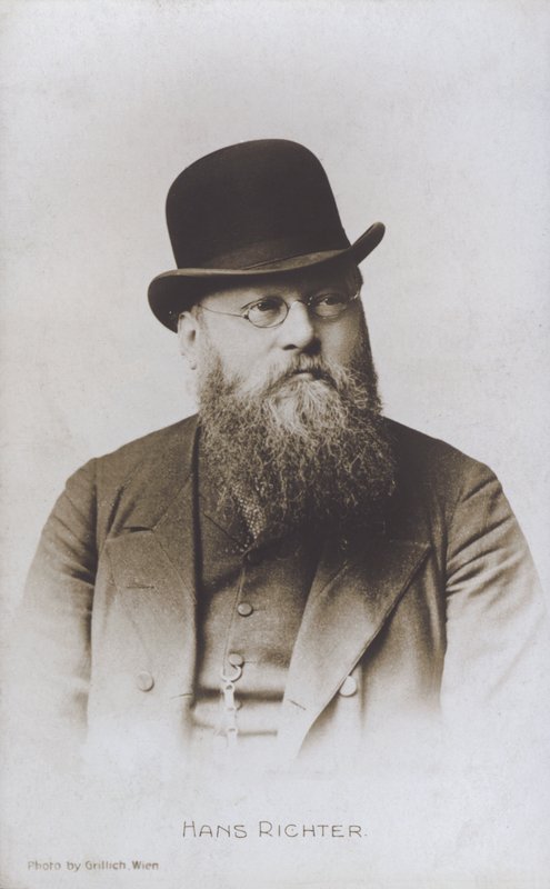 Hans Richter, austriacko-węgierski dyrygent (zdjęcie czarno-białe) autorstwa European Photographer