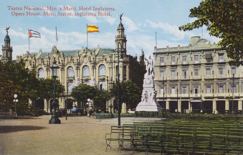 Hawana, Kuba: Opera, Statua Martiego, Hotel Inglaterra (zdjęcie) autorstwa European Photographer