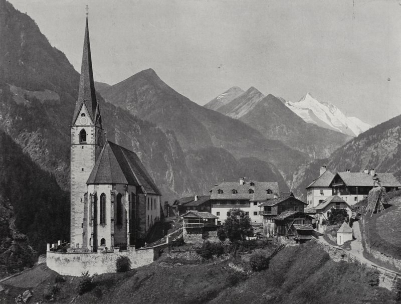 Heiligenblut, Wysokie Taury; Karnten (zdjęcie czarno-białe) autorstwa European Photographer