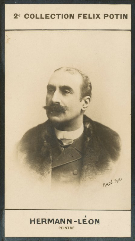 Hermann-Leon, Peintre (czarno-białe zdjęcie) autorstwa European Photographer