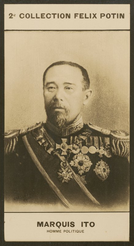 Hirobumi markiz Ito, polityk autorstwa European Photographer
