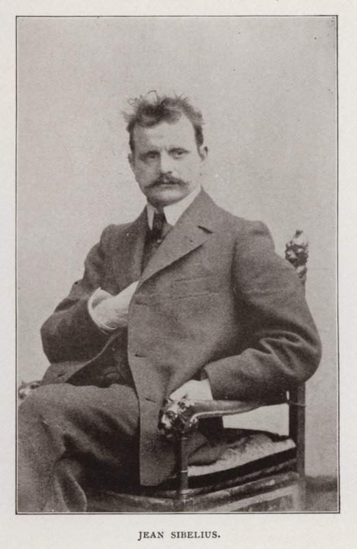 Jean Sibelius (zdjęcie czarno-białe) autorstwa European Photographer