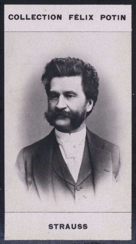 Johann Strauss (1825-1899) (zdjęcie czarno-białe) autorstwa European Photographer