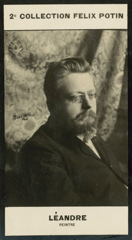 Leandre, malarz (zdjęcie czarno-białe) autorstwa European Photographer