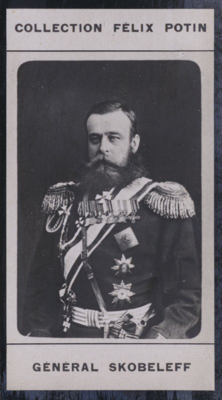 Michael-Dimitrievitch Skobeleff (1843-1882) (zdjęcie czarno-białe) autorstwa European Photographer