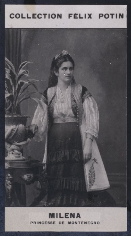 Milena, księżniczka Czarnogóry (1847) (zdjęcie b / w) autorstwa European Photographer