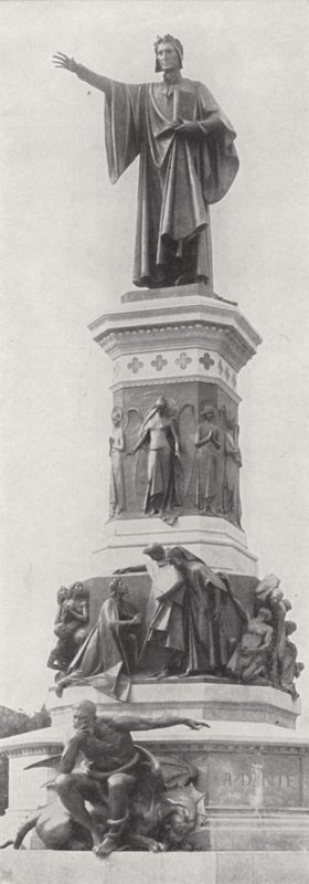 Pomnik Dante Alighieri, Trient (zdjęcie czarno-białe) autorstwa European Photographer