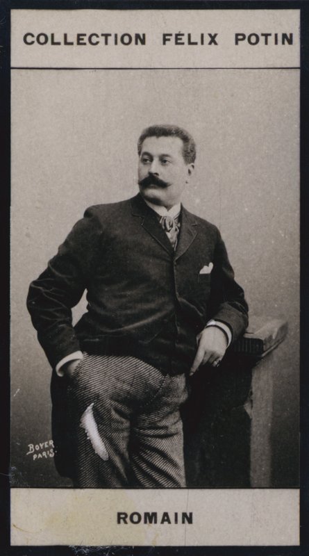 Romain (1858) (zdjęcie czarno-białe) autorstwa European Photographer