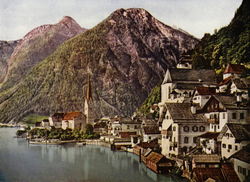 Salzkammergut, jezioro Hallstadt (zdjęcie) autorstwa European Photographer